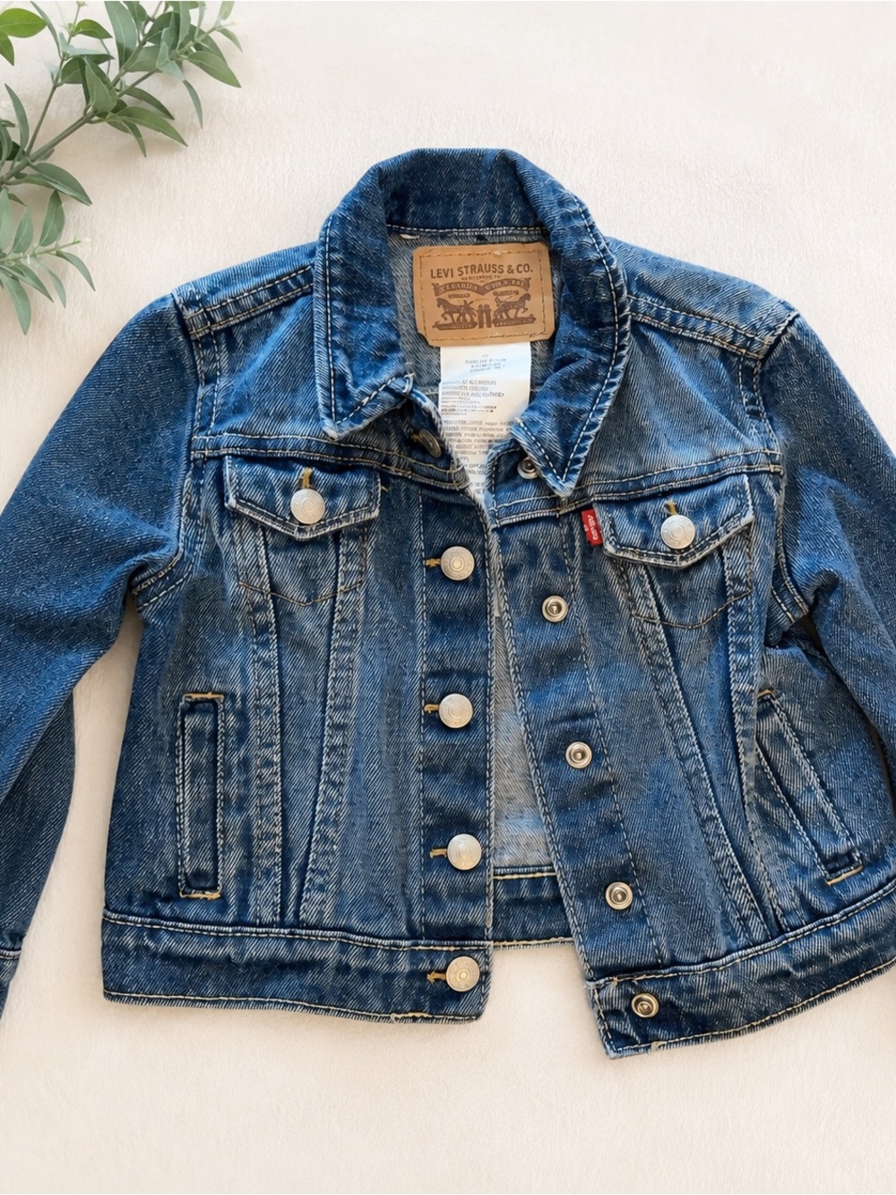 Levi's Kids Blue Denim Trucker Jacket